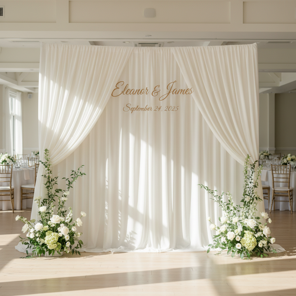 How to Create a Custom Wedding Backdrop with Names - True Backdrops