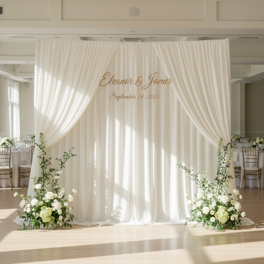 How to Create a Custom Wedding Backdrop with Names - True Backdrops