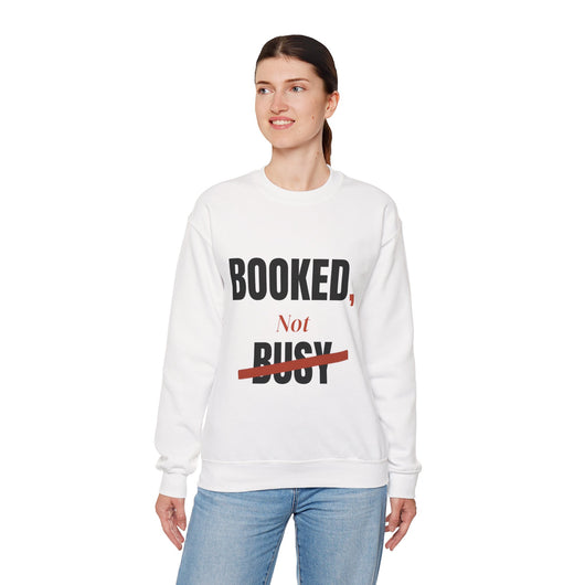 Booked, Not Busy Crewneck