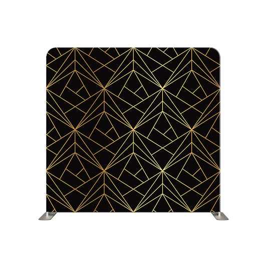 black and gold geometric Pillowcover Backdrop