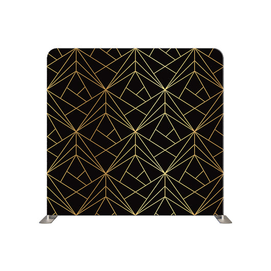 black and gold geometric Pillowcover Backdrop