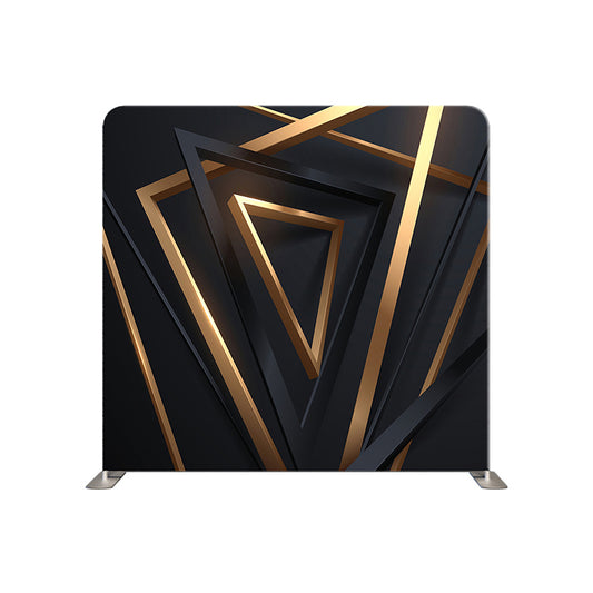 Black And Gold Trance Pillowcover Backdrop