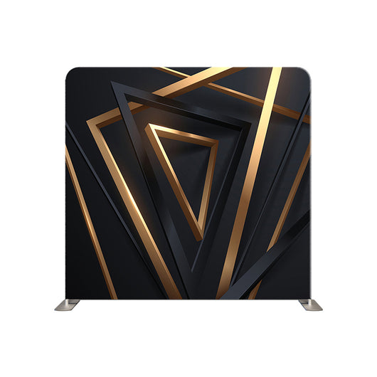 Black And Gold Trance Pillowcover Backdrop