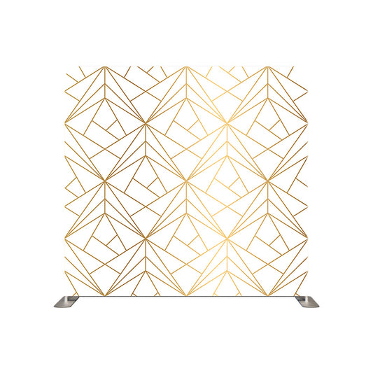 gold geometric Pillowcover Backdrop