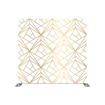 gold geometric Pillowcover Backdrop