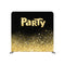everybody lets party gold Pillowcover Backdrop