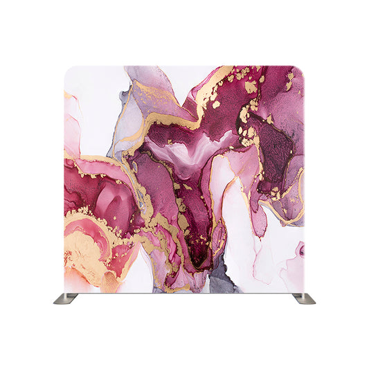 Maroon and Gold Marble Pillowcover Backdrop