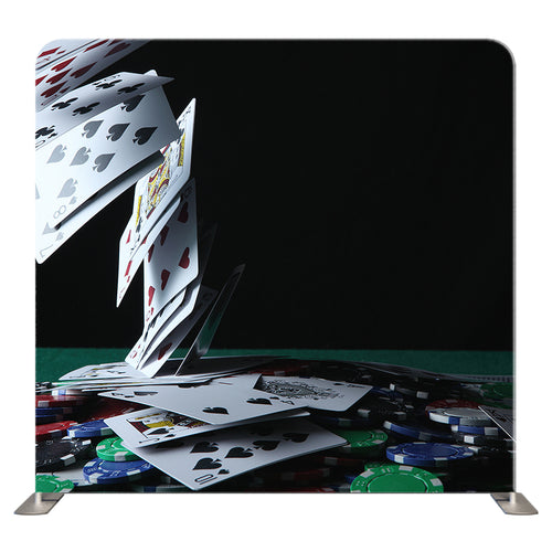 Casino 080 pillowcover backdrop by True Backdrops featuring vibrant colors and a striking casino theme design.
