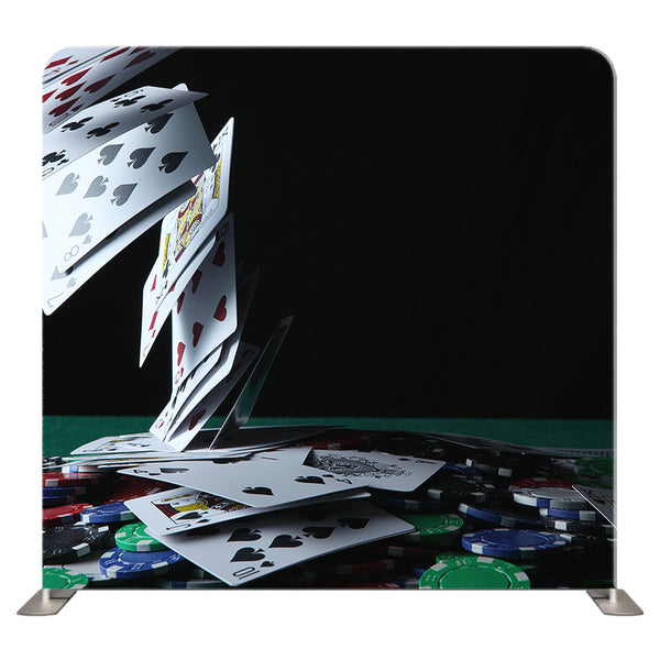 Casino 080 pillowcover backdrop by True Backdrops featuring vibrant colors and a striking casino theme design.