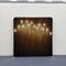 Warm Rustic Wood Edison Lights Pillowcover Backdrop