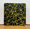 Midnight Gold Geometric Canvas Pillowcover Backdrop