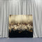 Shimmering Gold Abstract Rain Pillowcover Backdrop