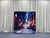 Luminous Midnight Winter City Pillowcover Backdrop
