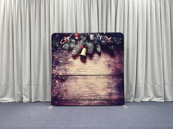 Faded Oak Winter Garland Pillowcover Backdrop