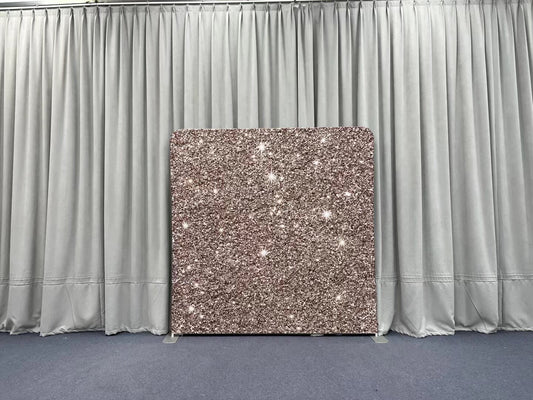 Sparkling Rose Gold Sequins Pillowcover Backdrop