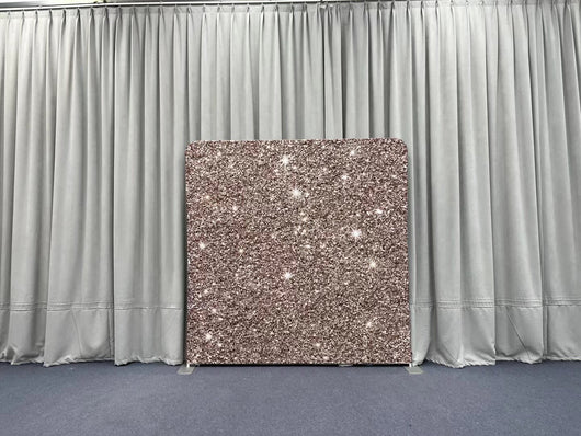 Sparkling Rose Gold Sequins Pillowcover Backdrop