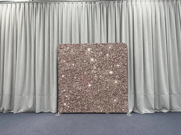 Sparkling Rose Gold Sequins Pillowcover Backdrop