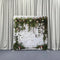 Frosted Evergreen Brick Enchantment Pillowcover Backdrop