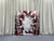 Festive Cranberry Snowflake Whimsy Pillowcover Backdrop