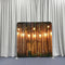 Warm Weathered Wood Stringlights Pillowcover Backdrop