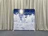 Moonlit Indigo Snowy Winterscape Pillowcover Backdrop