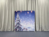 Taupe Velvet Draped Curtains Pillowcover Backdrop