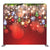 Festive Crimson Bokeh Baubles Pillowcover Backdrop