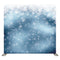 Midnight Blue Frosted Snowflake Cascade Pillowcover Backdrop