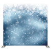 Midnight Blue Frosted Snowflake Cascade Pillowcover Backdrop