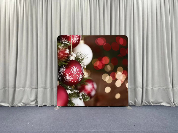 Winterberry Bokeh Christmas Dream Pillowcover Backdrop
