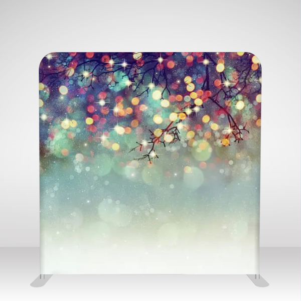 Frosty Twilight Bokeh Branches Pillowcover Backdrop by True Backdrops featuring a soft, blurred winter branch design.