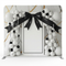 Modern Marble Black Satin Bow Pillowcover Backdrop