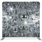 Shimmering Silver Disco Mosaic Pillowcover Backdrop