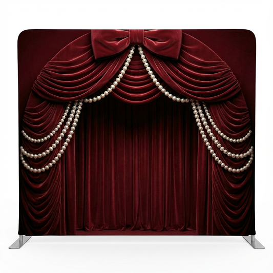Claret Pearl Arch Pillowcover Backdrop