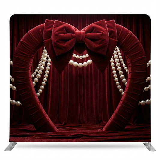 Claret Waxed Pearl Pillowcover Backdrop