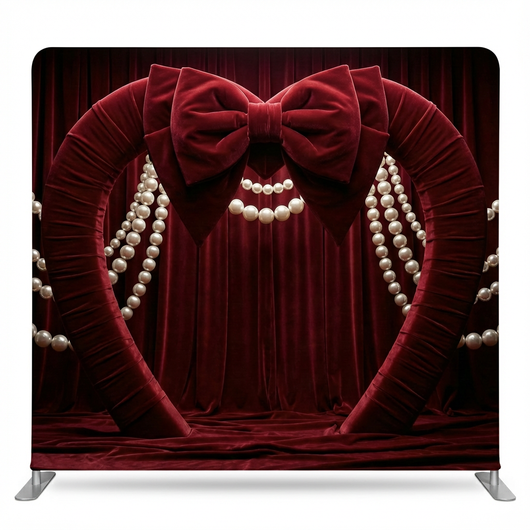 Claret Waxed Pearl Pillowcover Backdrop
