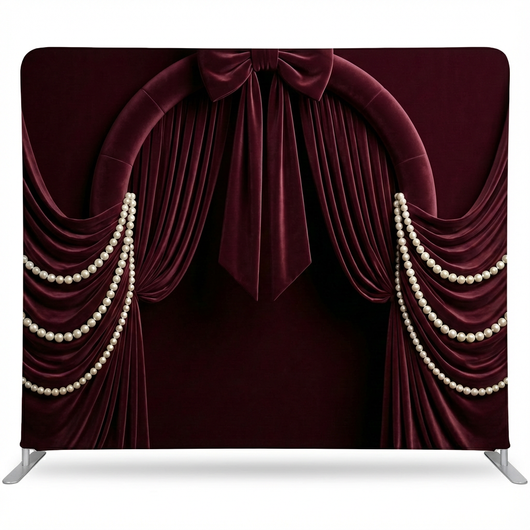 Gilded Merlot Muse Pillowcover Backdrop
