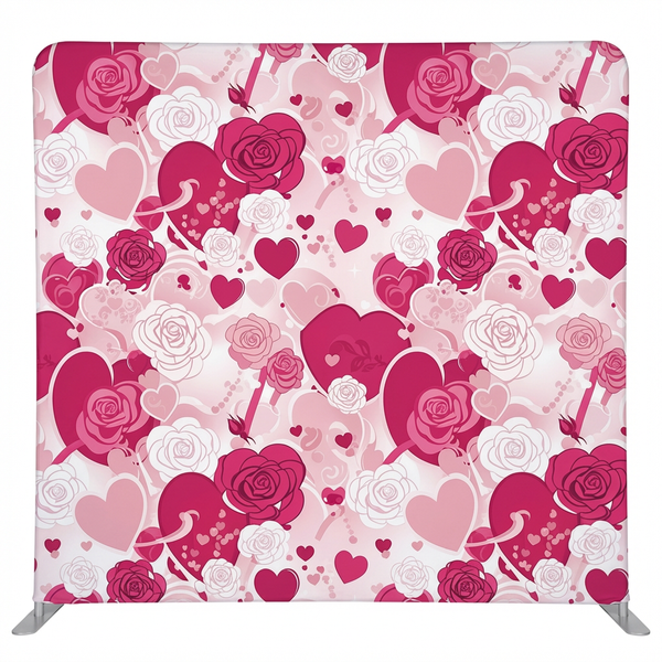 Sweetheart Rose Mosaic Pillowcover Backdrop