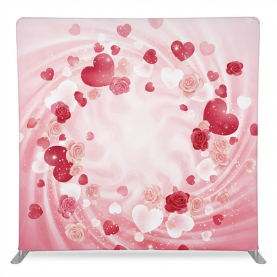 Crimson Romance Swirl Pillowcover Backdrop