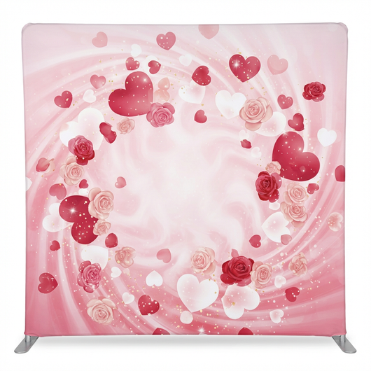 Crimson Romance Swirl Pillowcover Backdrop