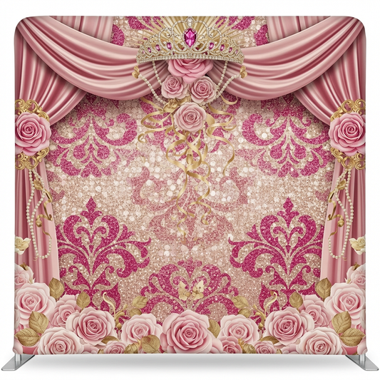 Royal Rose Damask Pillowcover Backdrop