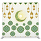 Emerald Crescent Glow Pillowcover Backdrop
