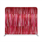 Shimmering Crimson Disco Fringe Pillowcover Backdrop