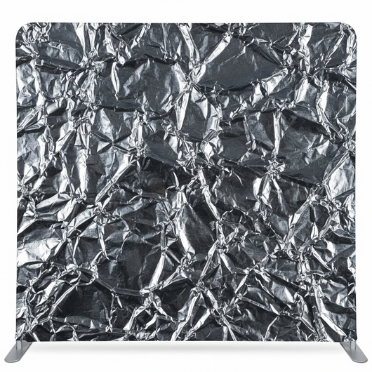 Crinkled Gunmetal Industrial Foil Pillowcover Backdrop