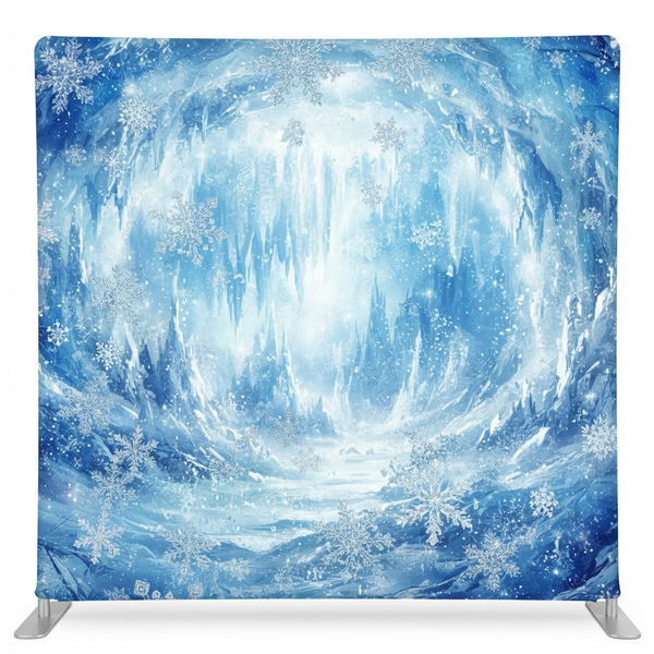 Crystal Winter Grotto Pillowcover Backdrop