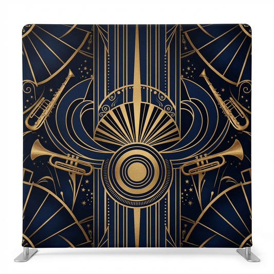 Midnight Jazz Rhythm Pillowcover Backdrop