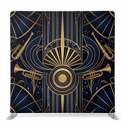 Midnight Jazz Rhythm Pillowcover Backdrop