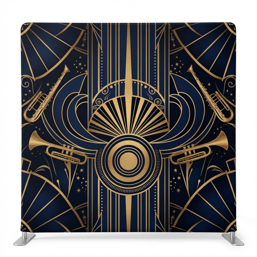 Midnight Jazz Rhythm Pillowcover Backdrop