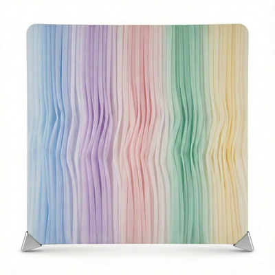Pastel Rainbow Chiffon Drape Pillowcover Backdrop