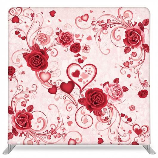 Crimson Waltz Double-Sided Pillowcover Backdrop - Back